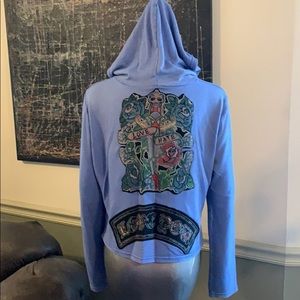 2B Free Punk Love Hate Zip Front Hoodie